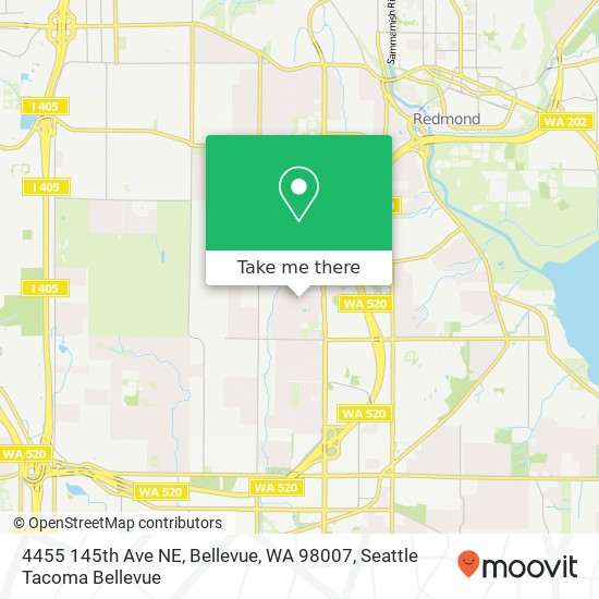 4455 145th Ave NE, Bellevue, WA 98007 map