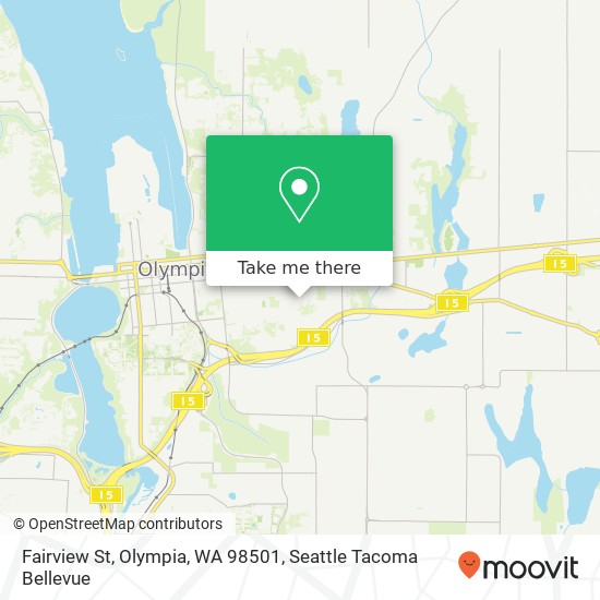 Mapa de Fairview St, Olympia, WA 98501