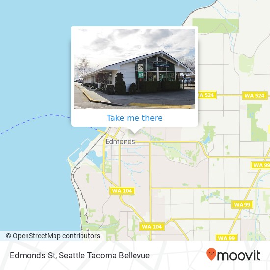 Mapa de Edmonds St, Edmonds, WA 98020
