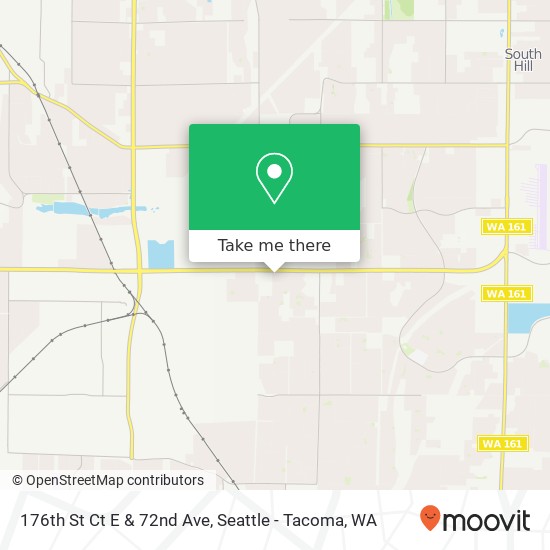 Mapa de 176th St Ct E & 72nd Ave, Puyallup, WA 98375