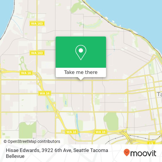 Mapa de Hisae Edwards, 3922 6th Ave