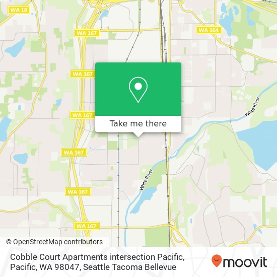 Mapa de Cobble Court Apartments intersection Pacific, Pacific, WA 98047