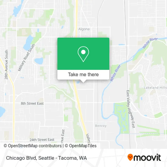 Mapa de Chicago Blvd