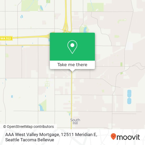 Mapa de AAA West Valley Mortgage, 12511 Meridian E