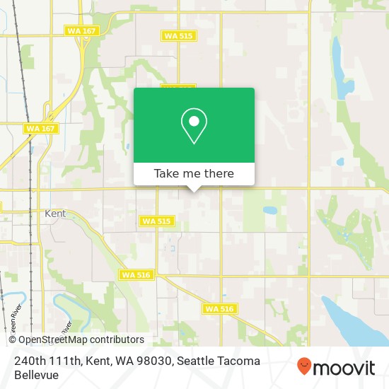 240th 111th, Kent, WA 98030 map