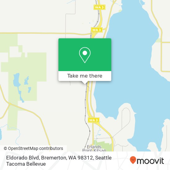 Mapa de Eldorado Blvd, Bremerton, WA 98312