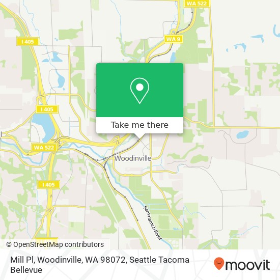 Mapa de Mill Pl, Woodinville, WA 98072
