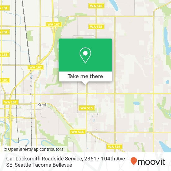 Car Locksmith Roadside Service, 23617 104th Ave SE map