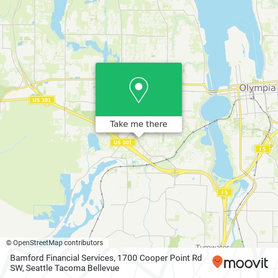 Bamford Financial Services, 1700 Cooper Point Rd SW map