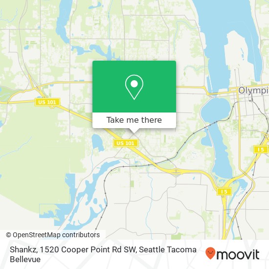 Mapa de Shankz, 1520 Cooper Point Rd SW