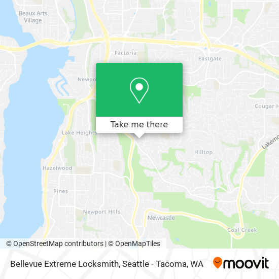 Bellevue Extreme Locksmith map