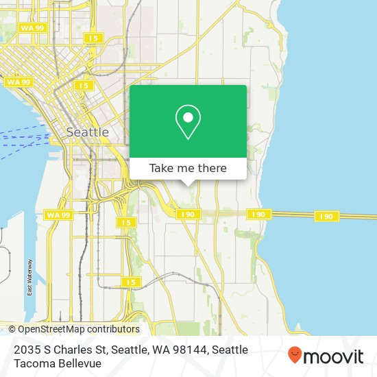 Mapa de 2035 S Charles St, Seattle, WA 98144