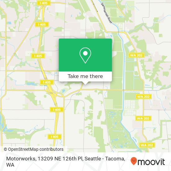 Motorworks, 13209 NE 126th Pl map