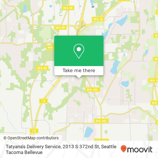 Tatyana's Delivery Service, 2013 S 372nd St map