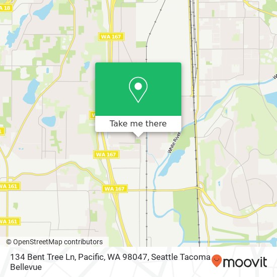 134 Bent Tree Ln, Pacific, WA 98047 map