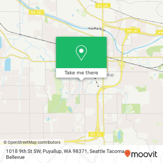 Mapa de 1018 9th St SW, Puyallup, WA 98371