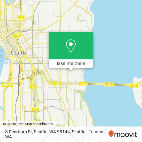 Mapa de S Dearborn St, Seattle, WA 98144