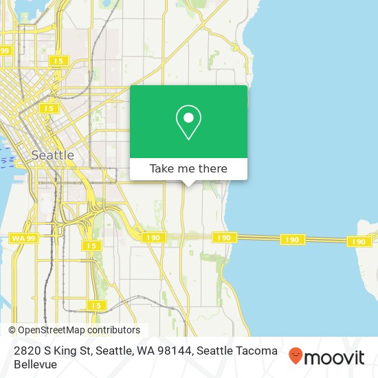 Mapa de 2820 S King St, Seattle, WA 98144