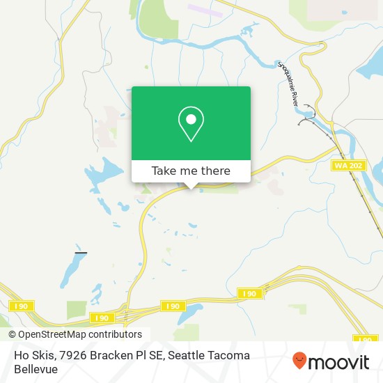 Mapa de Ho Skis, 7926 Bracken Pl SE