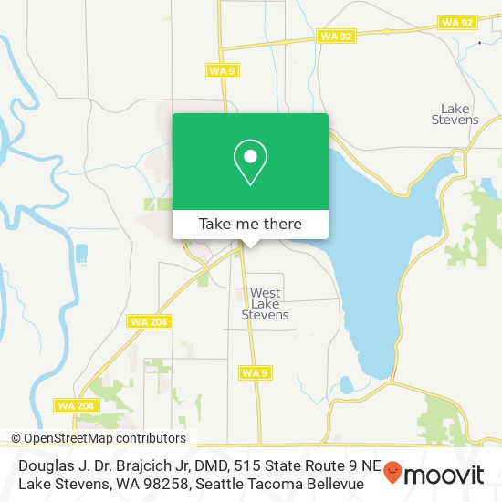 Mapa de Douglas J. Dr. Brajcich Jr, DMD, 515 State Route 9 NE Lake Stevens, WA 98258