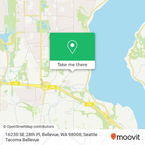 16230 SE 28th Pl, Bellevue, WA 98008 map