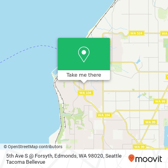 Mapa de 5th Ave S @ Forsyth, Edmonds, WA 98020