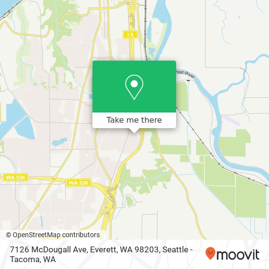 Mapa de 7126 McDougall Ave, Everett, WA 98203