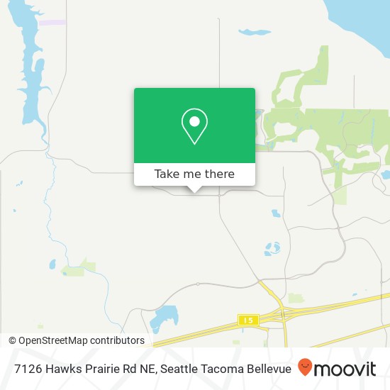 Mapa de 7126 Hawks Prairie Rd NE, Olympia, WA 98516