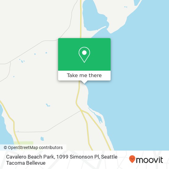 Mapa de Cavalero Beach Park, 1099 Simonson Pl