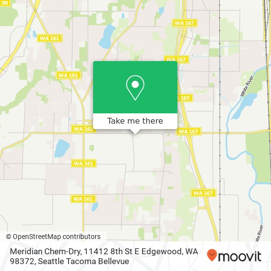 Mapa de Meridian Chem-Dry, 11412 8th St E Edgewood, WA 98372