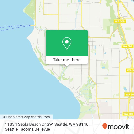 11034 Seola Beach Dr SW, Seattle, WA 98146 map