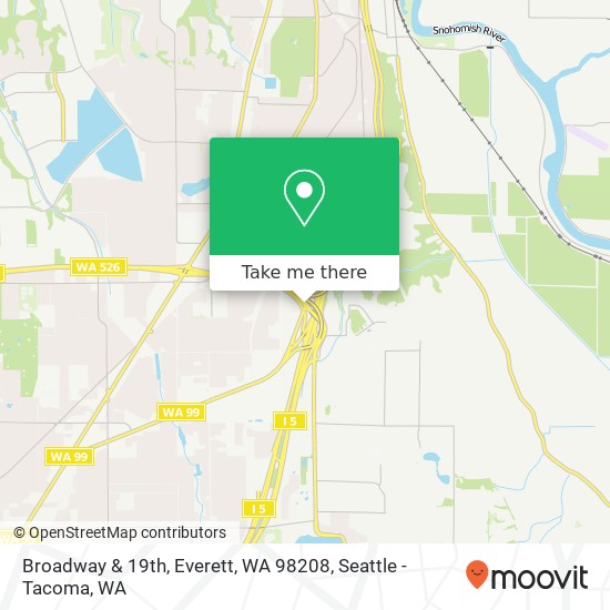 Mapa de Broadway & 19th, Everett, WA 98208