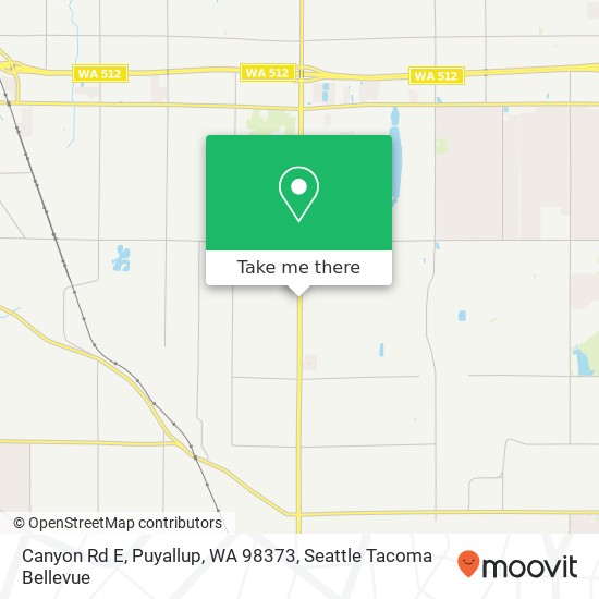 Mapa de Canyon Rd E, Puyallup, WA 98373