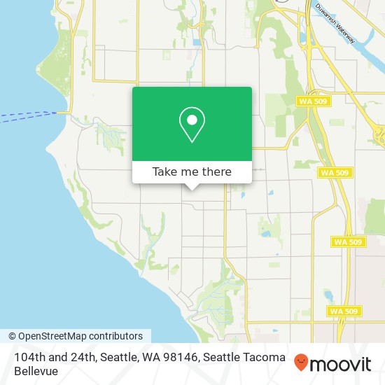 Mapa de 104th and 24th, Seattle, WA 98146