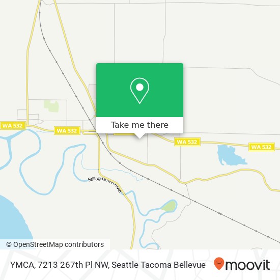 Mapa de YMCA, 7213 267th Pl NW