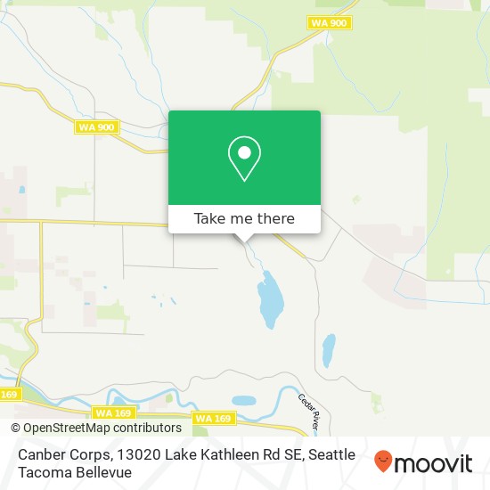 Mapa de Canber Corps, 13020 Lake Kathleen Rd SE