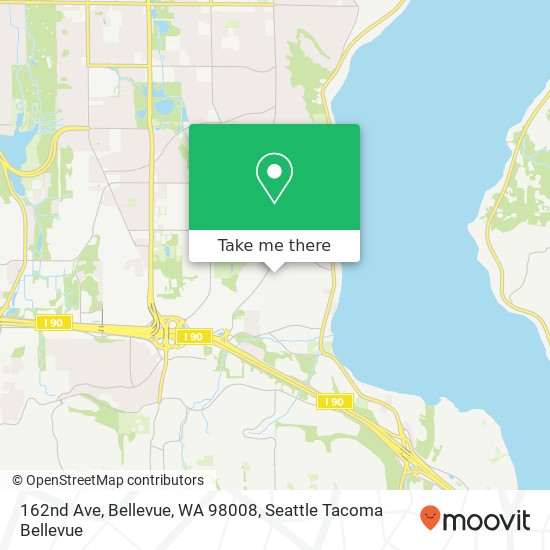 Mapa de 162nd Ave, Bellevue, WA 98008