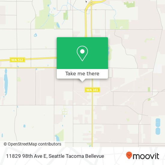 Mapa de 11829 98th Ave E, Puyallup, WA 98373