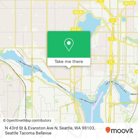 N 43rd St & Evanston Ave N, Seattle, WA 98103 map