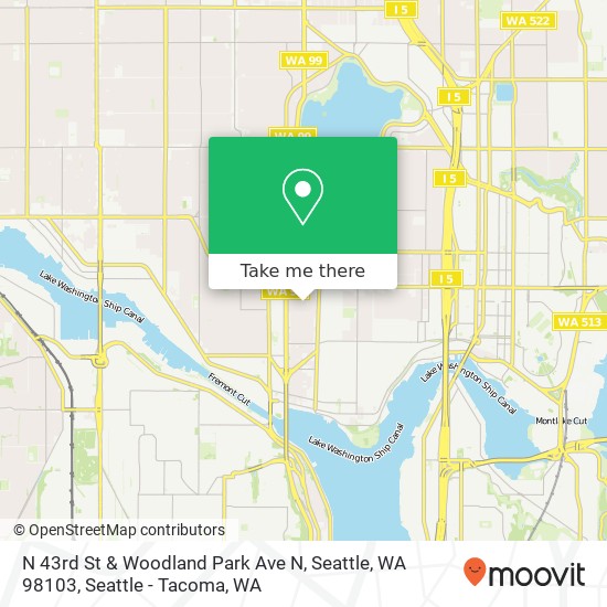 N 43rd St & Woodland Park Ave N, Seattle, WA 98103 map