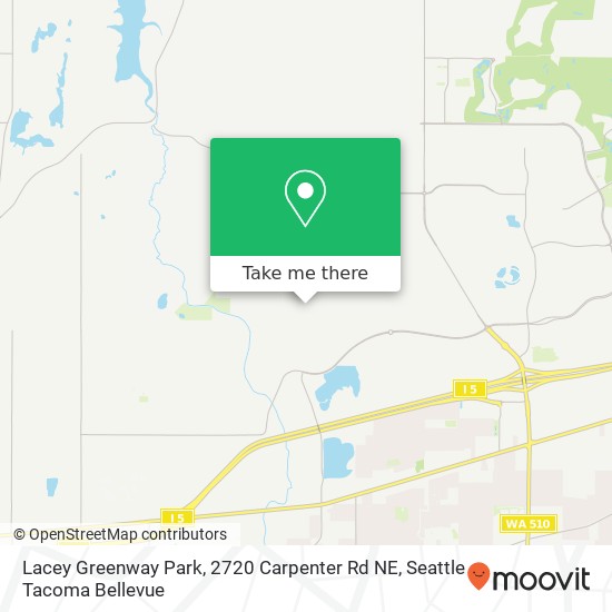 Mapa de Lacey Greenway Park, 2720 Carpenter Rd NE