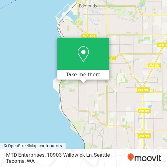 Mapa de MTD Enterprises, 10903 Willowick Ln