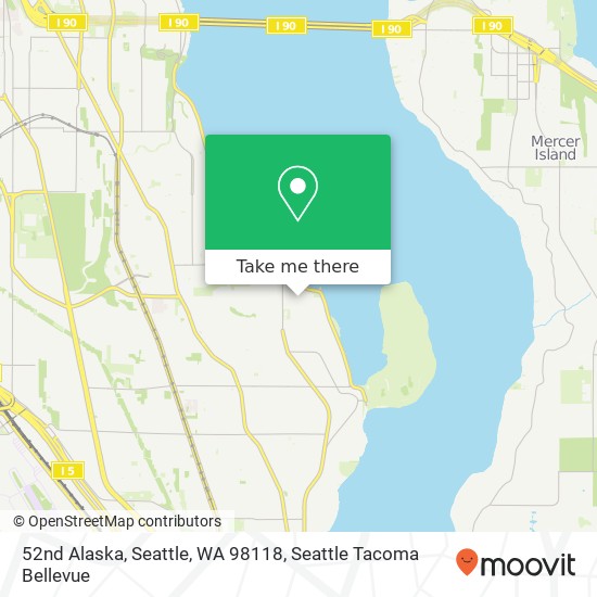 52nd Alaska, Seattle, WA 98118 map