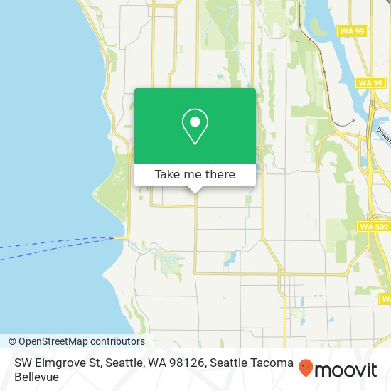 Mapa de SW Elmgrove St, Seattle, WA 98126
