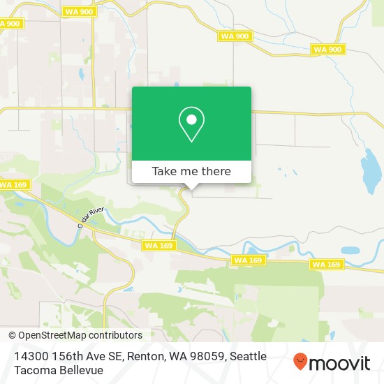 Mapa de 14300 156th Ave SE, Renton, WA 98059