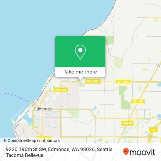 Mapa de 9220 196th St SW, Edmonds, WA 98026