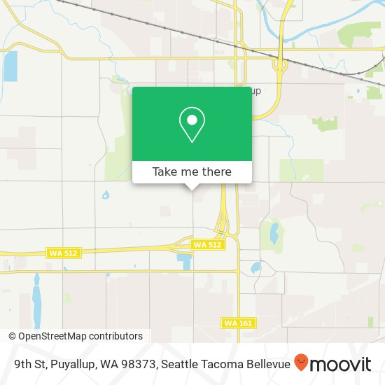 Mapa de 9th St, Puyallup, WA 98373