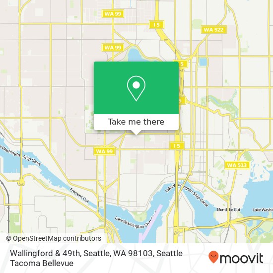 Mapa de Wallingford & 49th, Seattle, WA 98103