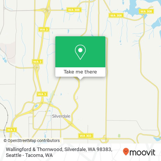 Mapa de Wallingford & Thornwood, Silverdale, WA 98383