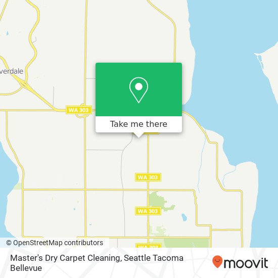 Mapa de Master's Dry Carpet Cleaning, 1322 NE Steele Creek Dr